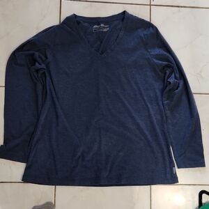 Eddie Bauer Blue Long Sleeve Tee